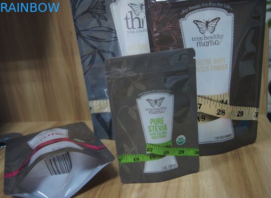 PET / PE Berbeda Rasa Gula Doypack Kantong Plastik Kemasan Dengan Zipper