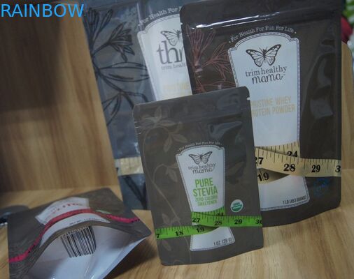 PET / PE Berbeda Rasa Gula Doypack Kantong Plastik Kemasan Dengan Zipper