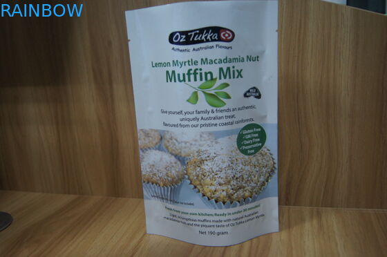 Stand Up Plastic Protein Powder / Gula / Pemanis Kustom Kemasan Tas Ziplock