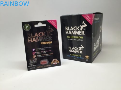 Kotak Kertas Mamba Merah Untuk Pil / Kemasan Kartu Peningkatan Jenis Kelamin Pria