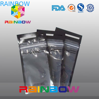 Lihat Melalui Pencetakan Logo Headset / Tas Kemasan Earphone / Kantong Dengan Ziplock