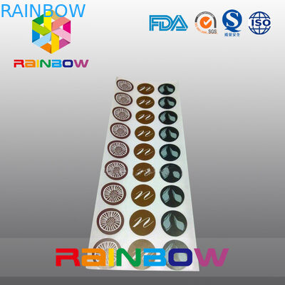 Kustom Dicetak Warna-warni Menyusut Lengan Label Kertas Perekat Diri Label Makanan Laminasi