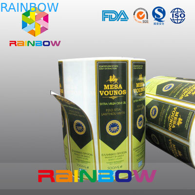 Gelas Anggur Self Adhesive Shrink Lengan Label Dicetak Stiker &amp; Label Botol Anggur