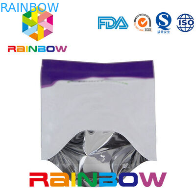 Suplemen Kemasan Glossy Stand Up Aluminium Foil Kantung Zip Lock Powder Bag