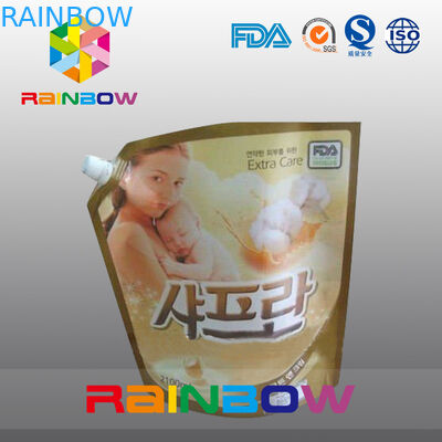 Kustom Dicetak Food Grade Stand Up Spout Pouch Kemasan Untuk Babyfood / Susu
