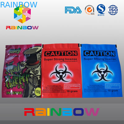 Logo kustom Perhatian Herbal Dupa Tas Ziplock 10g 4g Kimia Voodoo Spice Smoke Bag