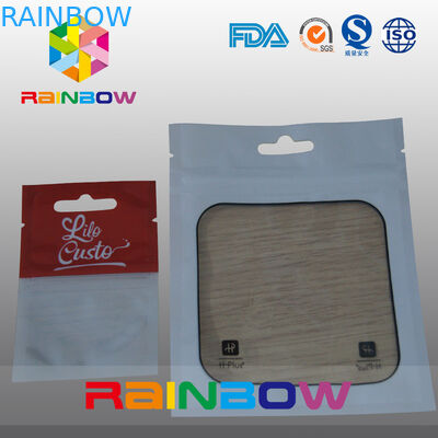 Mylar Ziplock Bag Kantong Plastik Kemasan Dengan Jendela Transparan Untuk Barang