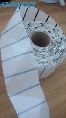 Label Peringatan Bahaya Taktil Transparan / Bening Bentuk Bulat Untuk Bliman