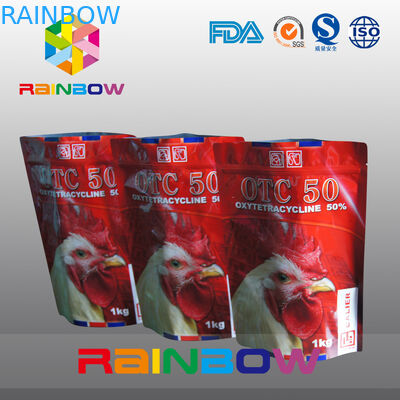 Stand Up Pet Food Pouch Dengan Zipper / Plastik Food Grade Animal Tukey Food Bag