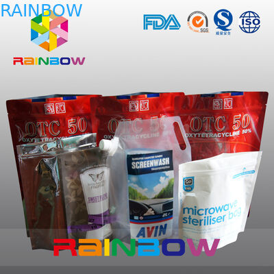 Stand Up Pet Food Pouch Dengan Zipper / Plastik Food Grade Animal Tukey Food Bag