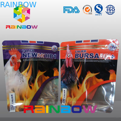 Stand Up Zpilock Kantong Makanan Hewan Peliharaan Aluminium Foil Animal Tukey Food Bag