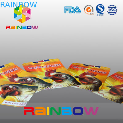 Kantong Makanan Hewan Peliharaan Gravure Printing Dengan Zipper / Re - Sealable Animal Food Bag