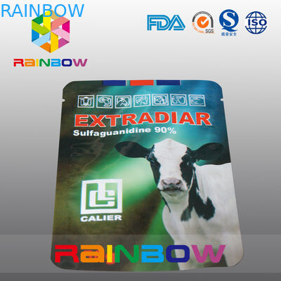 Aluminium Foil Kantong Makanan Hewan Peliharaan Sapi Perah Stand Up Kemasan Makanan