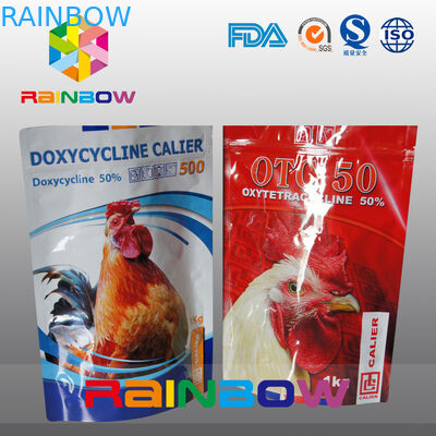 Kustom Logo Anda Sendiri Stand Up Pet / Tukey Food Storage Pouch Dengan Zipper