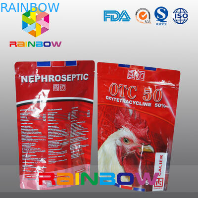 Kustom Logo Anda Sendiri Stand Up Pet / Tukey Food Storage Pouch Dengan Zipper