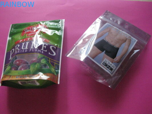 Plastik Stand Up Zipper Custom Printing Tas Kemasan Pakaian Untuk Underware