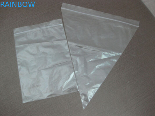 Plastik Pizza Saver Bag Bentuk Segitiga Tas, Tas Seal Grip Polos / Bening