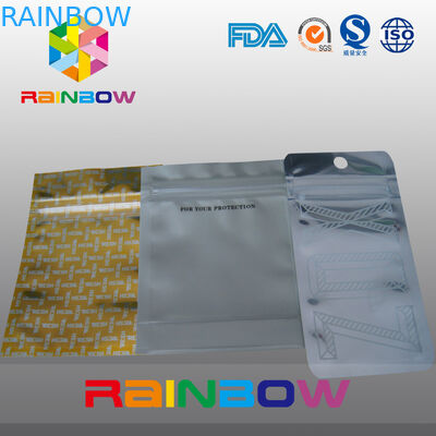 Stand Up Zipper Bag Untuk Teh, Kantong Plastik Kemasan Tas Bawah Dan Gusset