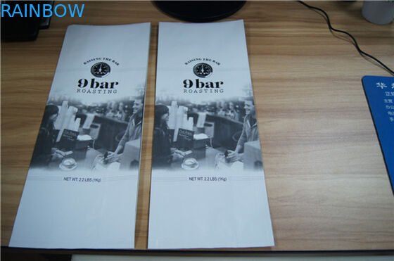 Bawah Gusset Matt Mylar Snack Bag Kemasan Aluminium Foil Coffee Bags Dengan Valve