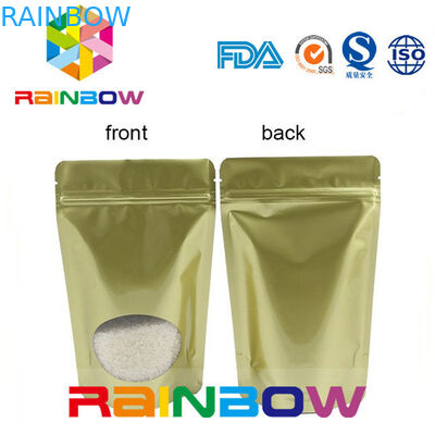 Food Grade Stand Up Zipper Bag Untuk Coconut Chips / Pet Food / Snack / Biscuit