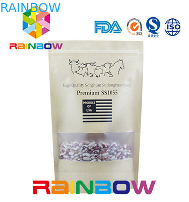 Food Grade Stand Up Zipper Bag Untuk Coconut Chips / Pet Food / Snack / Biscuit