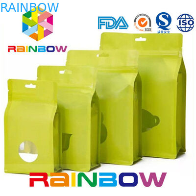 Food Grade Stand Up Zipper Bag Untuk Coconut Chips / Pet Food / Snack / Biscuit