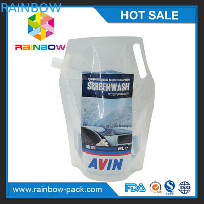 Plastik Reusable Stand Up Squeeze Pouch yang dapat disesuaikan untuk Makanan Bayi / jus / sup