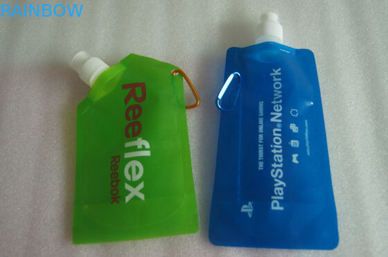 Green Blue Flexible Bag Untuk Liquid / Plastic Bag For Liquid Dengan Cetak Logo