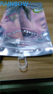 Disesuaikan berdiri jelas kantong kosong aluminium foil tas kunci zip