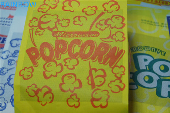 Food Grade Flat Bawah Coklat Disesuaikan Paper Bags Top Terbuka untuk Snack