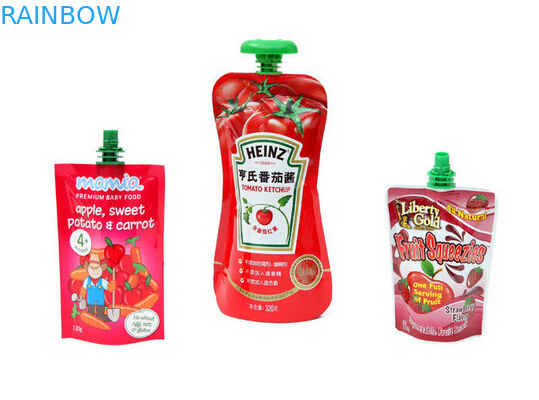 Perlindungan Lingkungan Tas Spout Tahan Lama dengan Top Spout untuk Cairan