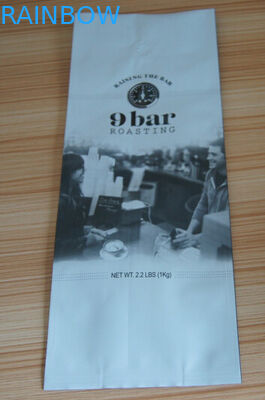 Matt Aluminium Foil Side Gusset Foil Kantung Kemasan Quad Seal Packaging Bag