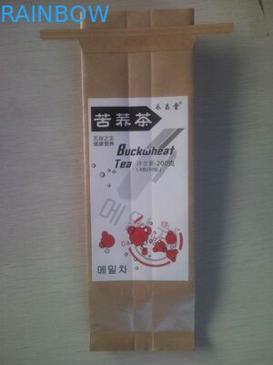 Side Gusset Aluminium Foil Laminasi Kraft Paper Bag dengan Tin Tie