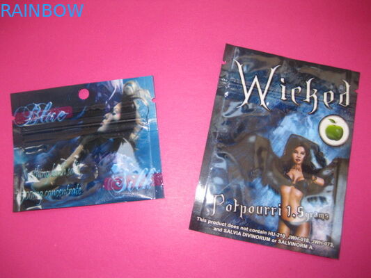 Kemasan Kantong Foil Daur Ulang Ritsleting Tas Kantong Cerutu Mylar