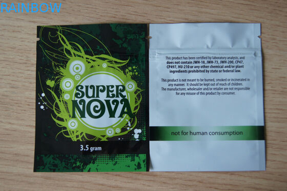 3 Side Sealed Aluminium Foil Pouch Kemasan Zip Lock Laminated Bag untuk Makanan