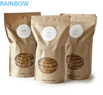 Tas Penyimpanan Makanan Mylar Aluminium Laminated, Stand Up Paper Bag