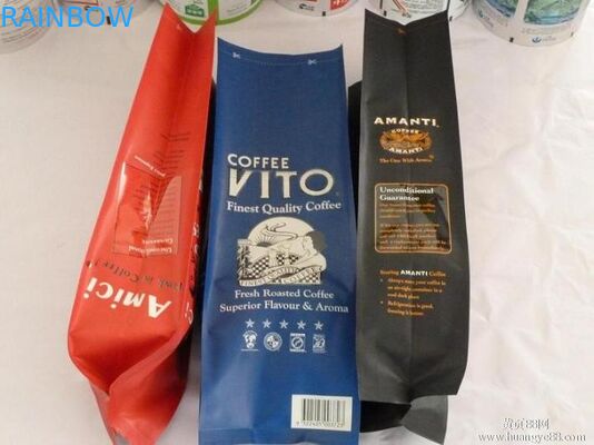 Side Lussated Side Gusset Foil Pouch Packaging Tas Matt Mylar Untuk Penyimpanan Makanan