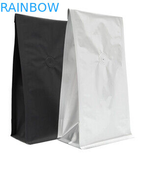 Kantong Kertas Kraft Kertas Bawah Datar Panas Sealed Kemasan Food Grade