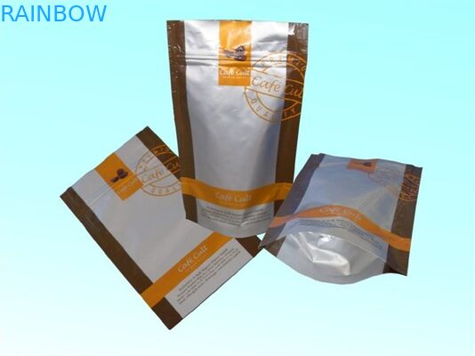 Foil Aluminium Laminated Reusable Stand Up Mylar Kantong Merah