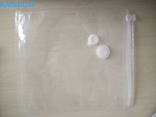 Komposit beku makanan vakum segel kantong dengan katup udara untuk sayuran dan buah-buahan