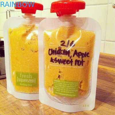 Sertifikasi FDA dapat digunakan kembali kantong semburan makanan cair dengan anti bocor