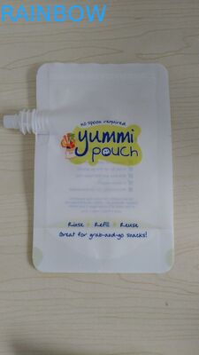 Disesuaikan 5oz BPA Free Stand Up Baby Food Pouch dengan Ziplock