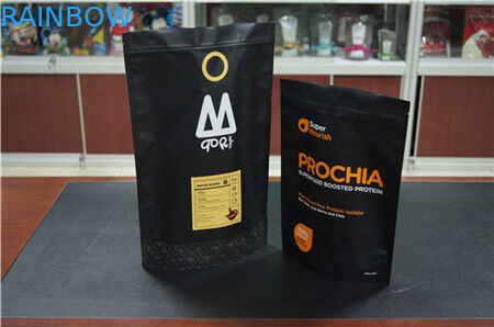 Tas Kopi Stand Up Custom Cetak Dengan Degassing Valve / Coffee Bean Packaging Bag