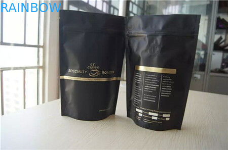 Tas Kopi Stand Up Custom Cetak Dengan Degassing Valve / Coffee Bean Packaging Bag