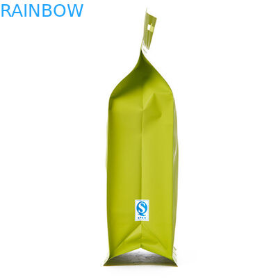 Kantong kertas kraft teh kemasan berdiri kantong plastik kemasan aluminium dengan ziplock