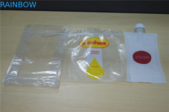 Disetujui FDA 500ml Organik Minuman Madu Minuman Kemasan Stand Up Spout Bag