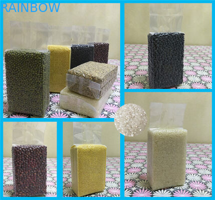 Grip Seal kantong plastik untuk makanan beku biji jagung / vakum kemasan kantong beras kemasan