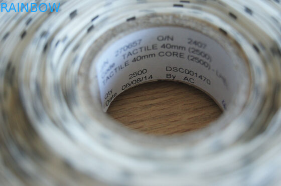 Label Tactile Segitiga PET Kustom Untuk Mengingatkan Buta, Diameter 25mm