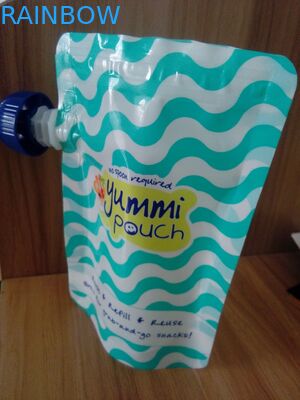 Reusable Waterproof Spout Pouch Kemasan Stand Up Ziplock Kantong Makanan Bayi Dengan Cerat