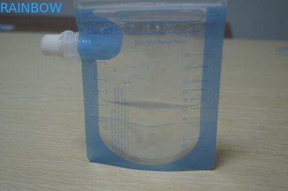 Reusable Transparan Double Ziplock Bout Gratis Food Spout Pouch